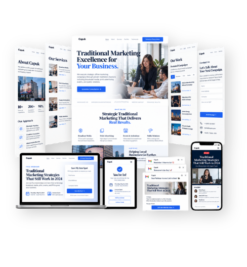 Landing page and sales funnel portfolio
