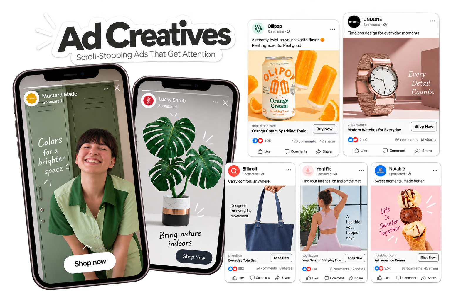 Paid advertising and ad creative portfolio